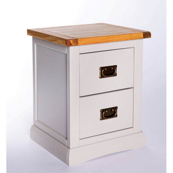 Brambly Cottage Chula Solid + Manufactured Wood Bedside Table Wayfair